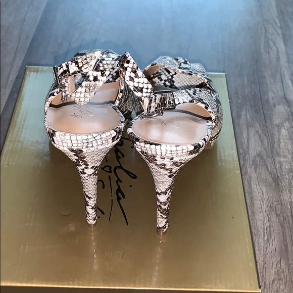 Thalia Sodi Luzia Fabric Peep Toe Ankle Strap - Picture 8 of 9